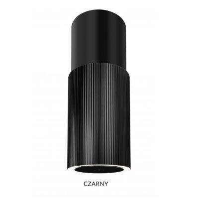 Ciarko Design Monogram W okap kuchenny 38 cm wyspowy czarny CDW3802C