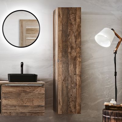 Comad Santa Fe Oak szafka 180 cm podumywalkowa wisząca z umywalkami dąb SET-SFO B 180CM UN. 6275 BLACK 81-01