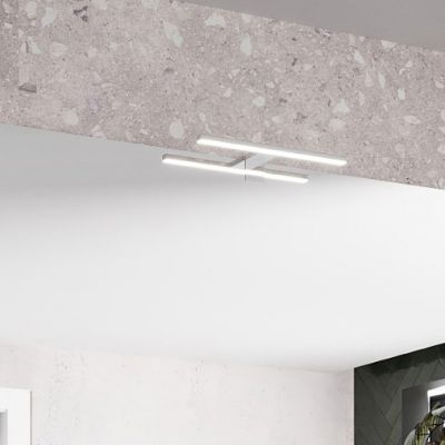 Zestaw Comad Iconic White szafka 60x45,6 cm podumywalkowa wisząca biała z blatem, umywalką, szafką boczną i lustrem SET ICW-B 140 CM KAMA A05