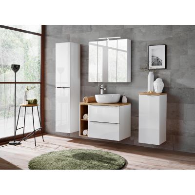 Comad Capri White regał dodatkowy 44x57 cm biały-dąb CAPRI WHITE 810B FSC