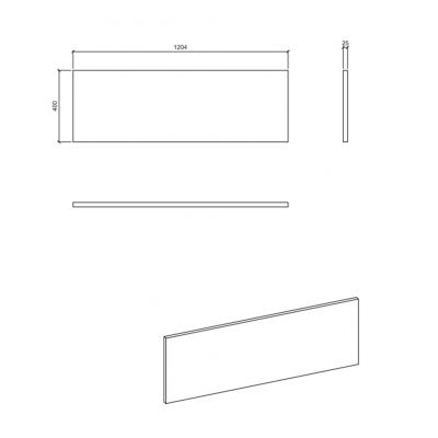 Comad Line Reed Green blat 120,4x40 cm zielony LINE REED GREEN B 89-120