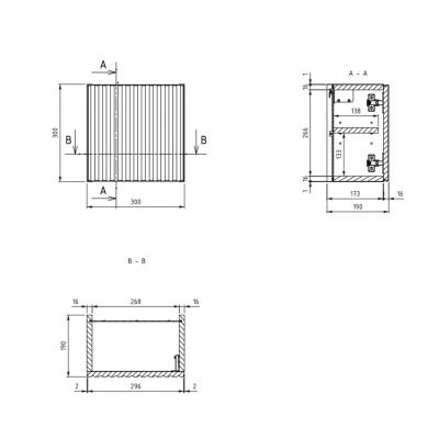 Comad Line Reed Green szafka 30x18,9x30 cm zielona LINE REED GREEN D 83-30-1DQ
