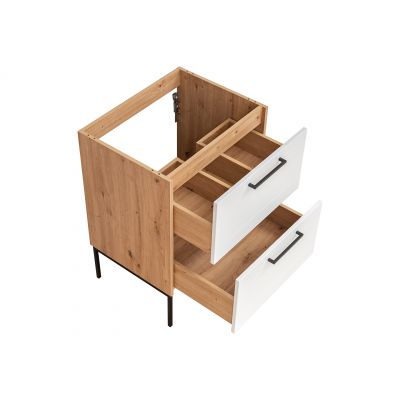 Comad Madera White szafka 60 cm podumywalkowa wisząca Dąb Artisan/biały polarny MADERAWHITE820FSC