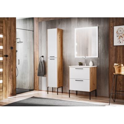 Comad Madera White szafka 60 cm podumywalkowa wisząca Dąb Artisan/biały polarny MADERAWHITE820FSC