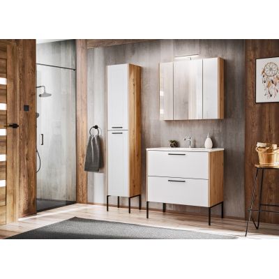 Comad Madera White szafka 60 cm podumywalkowa wisząca Dąb Artisan/biały polarny MADERAWHITE820FSC