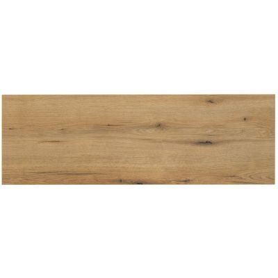 Zestaw Comad Nova Black/Oak szafki 60 cm, 60 cm i 20 cm z blatem meblowym 140 cm czarny/dąb i dwie umywalki Beyond 48x32,5 cm białe SET-NOB B OAK 140CM UN BEYOND WH LR