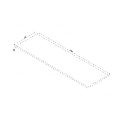 Comad Ocean blat 160x46 cm dąb OCEAN 89-160