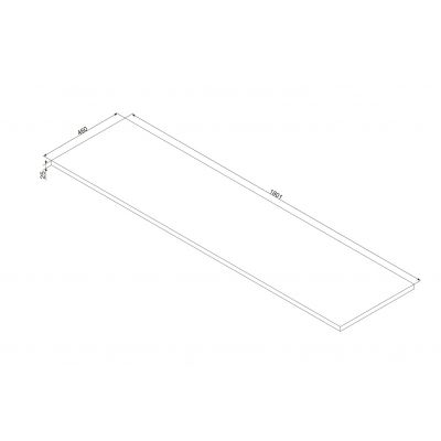 Comad Ocean blat 180x46 cm dąb OCEAN 89-180