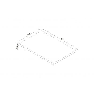 Comad Ocean blat 70x46 cm dąb OCEAN 89-70