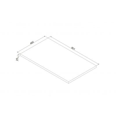 Comad Ocean blat 80x46 cm dąb OCEAN 89-80