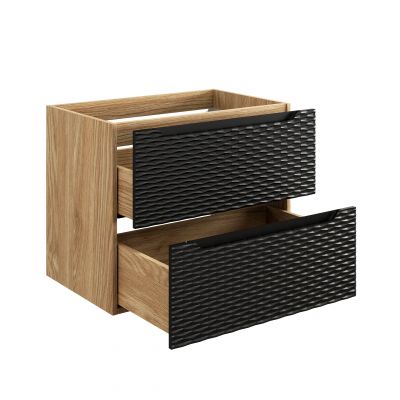 Comad Ocean Black szafka 70x46x57 cm czarna-dab OCEAN BLACK 82-70-2S