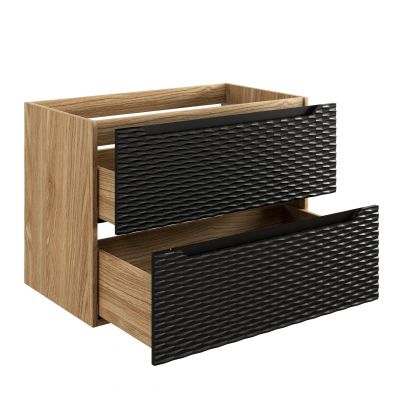 Comad Ocean Black szafka 80x46x57 cm czarna-dab OCEAN BLACK 82-80-2S