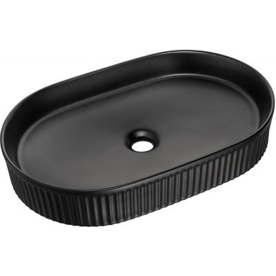 Comad Beyond 3 umywalka 56x36 cm owalna nablatowa czarna BEYOND 3 BLACK ( E-6531 )