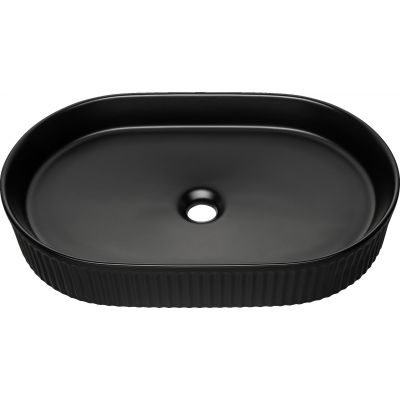Comad Beyond 3 umywalka 56x36 cm owalna nablatowa czarna BEYOND 3 BLACK ( E-6531 )