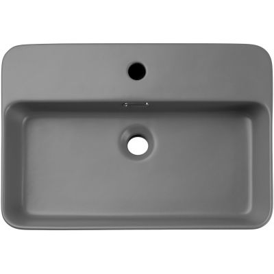 Comad Trust 2 umywalka 55x38 cm prostokątna nablatowa jasnoszara TRUST 2 MATT LIGHT GREY ( E-6282 )