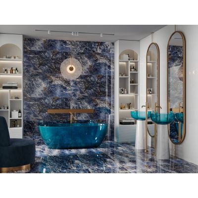 Ceramstic Ninan Blue Poler płytka ceramiczna 120x60 cm niebieski