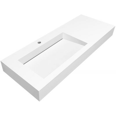 Cristalstone Linea Ideal umywalka 120x45 cm prostokątna biały U1200-MBLOLC