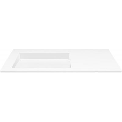 Cristalstone Linea Ideal umywalka 120x45 cm wpuszczana prostokątna biały U1200-MBLOLC/CR/BO