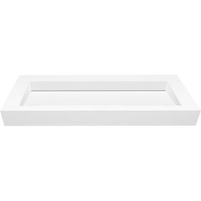 Cristalstone Linea Ideal umywalka 120x45 cm ścienna prostokątna biały U1200-MOLC/BO