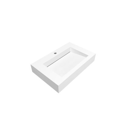 Cristalstone Linea Ideal umywalka 70x45 cm ścienna prostokątna biały U700-MCOLC