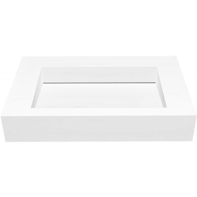 Cristalstone Linea Ideal umywalka 70x45 cm ścienna prostokątna biały U700-MCOLC/BO