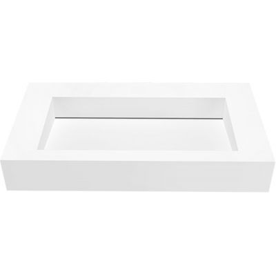 Cristalstone Linea Ideal umywalka 80x45 cm prostokątna ścienna biała U800-MCOLC/BO