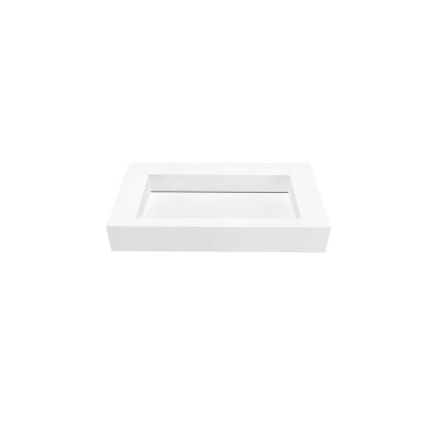 Cristalstone Linea Ideal umywalka 80x45 cm ścienna prostokątna biały U800-MCOLC/BO