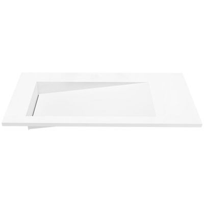 Cristalstone Linea Ideal umywalka 90x45 cm wpuszczana prostokątna biały U900-MBLOLB/CR/BO