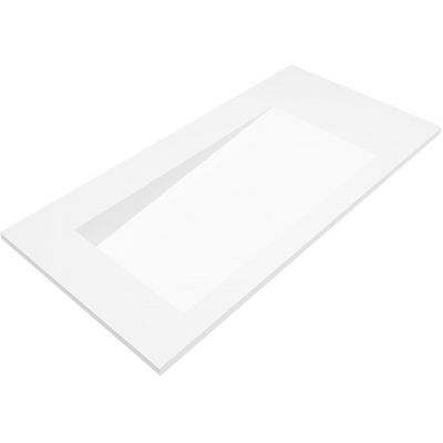 Cristalstone Linea Ideal umywalka 90x45 cm wpuszczana prostokątna biały U900-MBLOLB/CR/BO