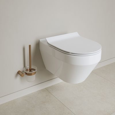 Cersanit Zen szczotka toaletowa ścienny miedź szczotkowana S951-899