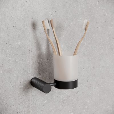 Cersanit Zen kubek na szczoteczki czarny S951-901