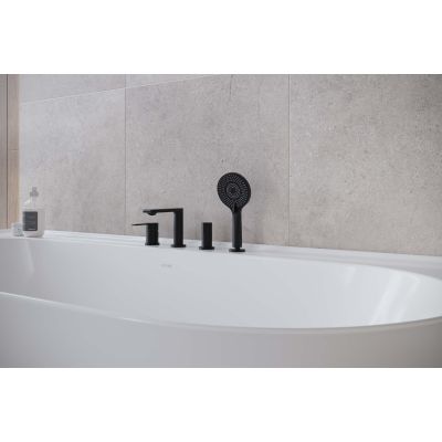 Cersanit Virgo bateria wannowo-prysznicowa nawannowa czarna S522-108