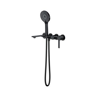Cersanit Virgo bateria wannowo-prysznicowa podtynkowa czarna S522-120
