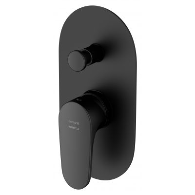 Cersanit Inverto bateria wannowo-prysznicowa podtynkowa czarna uchwyty 2 Design in 1 czarny i złoty S951-282