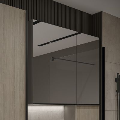Cersanit Virgo szafka 40 cm lustrzana wisząca szara S522-011