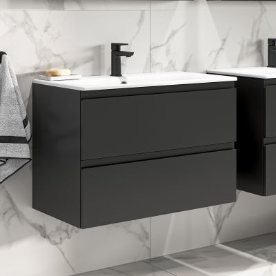 Cersanit Moduo Slim szafka 50 cm podumywalkowa wisząca antracyt S590-075-DSM