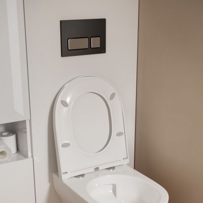 Cersanit Larga szafka 20x22,2x120,5 cm boczna stojąca biała S164-047