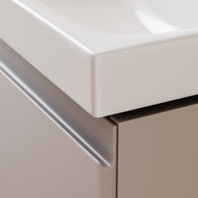 Cersanit Moduo umywalka z szafką 80 cm slim kaszmir S801-595