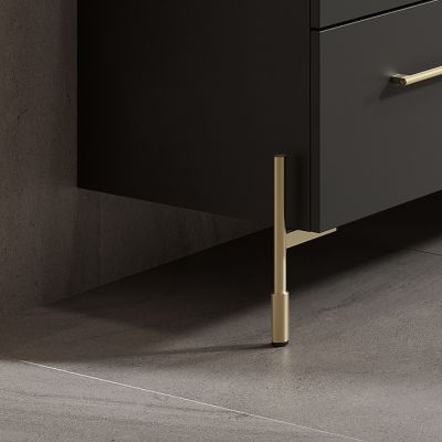 Cersanit Larga nóżki meblowe 2 szt złote radełkowane S801-571