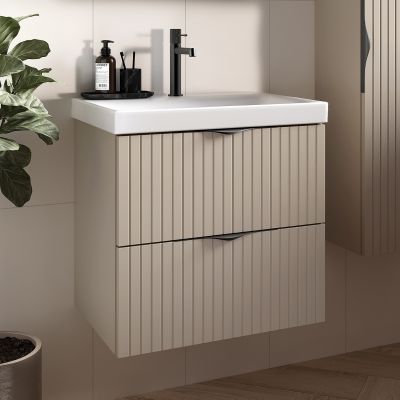 Cersanit Tirso umywalka z szafką 60 cm kaszmir S801-541