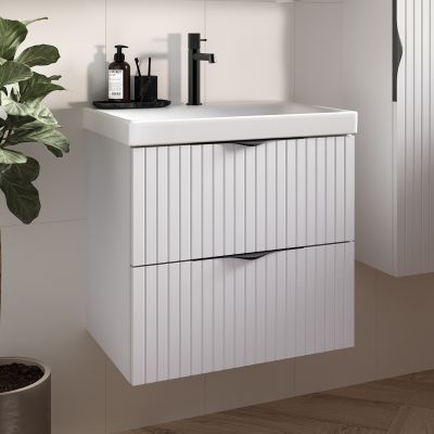 Cersanit Tirso szafka 59,4x44,7x57,2 cm podumywalkowa wisząca biała S1015-007