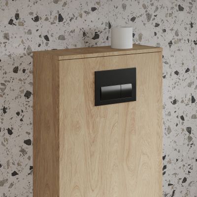 Zestaw Cersanit Moduo meble modułowe do zabudowy stelaża WC 8 elementów dąb hikora (S1026036, S1026045, S1026046, S1026047, S1026048, S1026049, S1026050, S1026051)