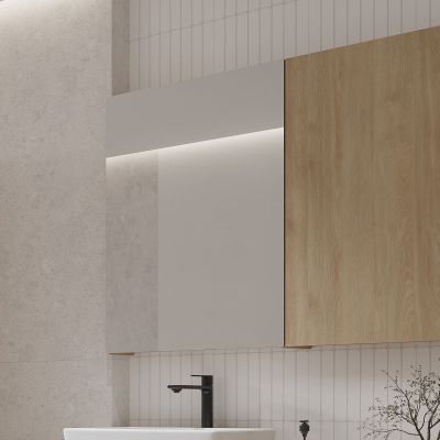 Cersanit City szafka 59,4x14,1x80 cm z lustrem dąb S584-115