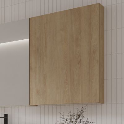 Cersanit City szafka 59,4x13,8x80 cm boczna wisząca dąb S584-113