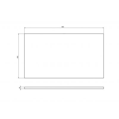Cersanit Tirso blat 80x45 cm kaszmir S1015-020