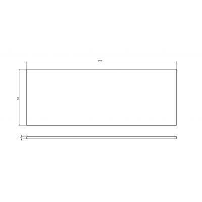Cersanit Tirso blat 120x45 cm fiord S1015-021