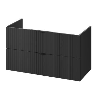 Cersanit Tirso szafka 99,4x44,6x57,2 cm podumywalkowa wisząca czarna S1017-012