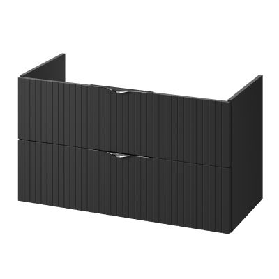 Cersanit Tirso szafka 99,4x44,6x57,2 cm podumywalkowa wisząca czarna S1017-012