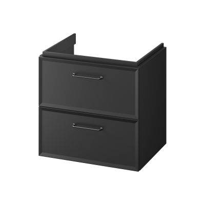 Cersanit Milagros szafka 59,4x44,6x55,1 cm podumywalkowa wisząca czarny mat S1021-002