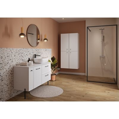 Cersanit Milagros szafka 40x44,6x55,1 cm boczna wisząca biały mat S1022-004